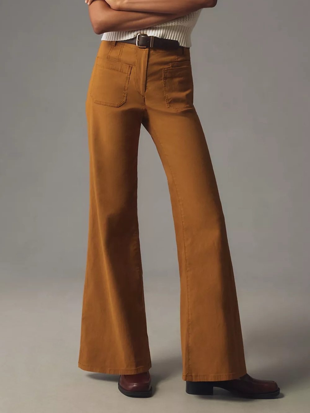 Anthropologie Maeve The Junie High-Rise Flare Pants Magic Fabric Edition sz 33